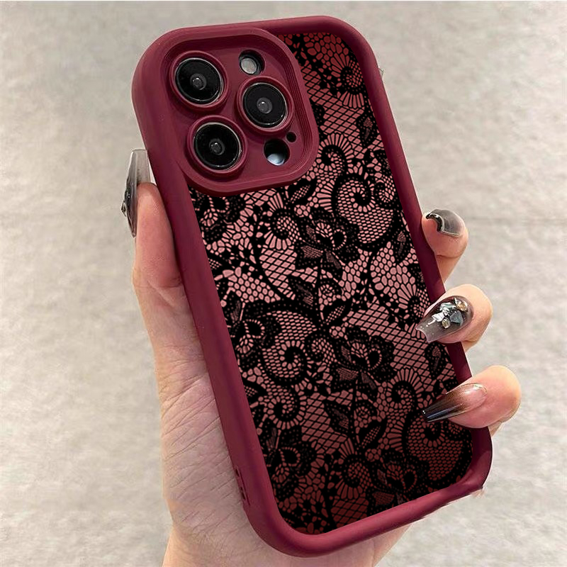 Phone Cases Xr Iphone - Elegant kant bloemen telefoonhoesje voor iPhone