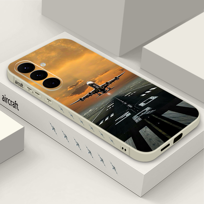 Phone Cases Galaxy A16 5G - Telefoonhoesje met vliegtuigprint voor Samsung Galaxy