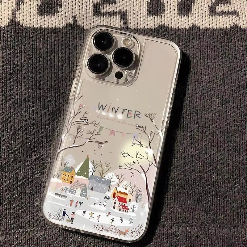 Phone Cases Galaxy A16 5G - Mooie winterse sneeuw telefoonhoes voor Samsung