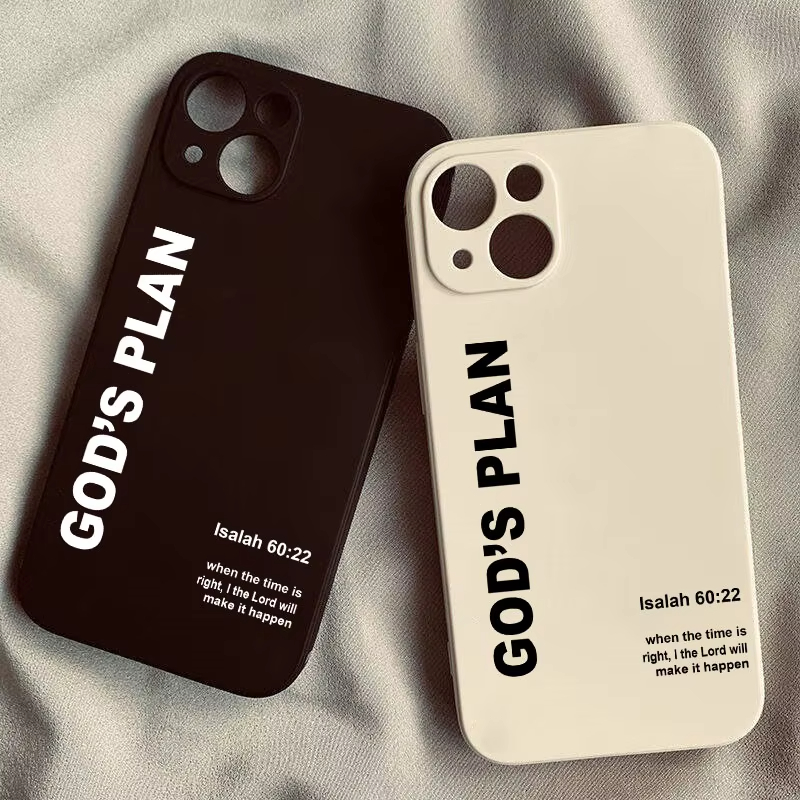 Phone Cases Xr Iphone - Telefoonhoesje met Bijbelverspatroon 'Gods Plan' voor