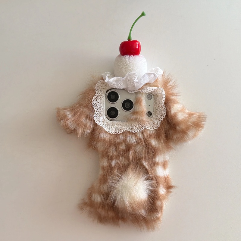 Phone Cases Iphone 13 - Zachte pluche konijnen telefoonhoes voor iPhone