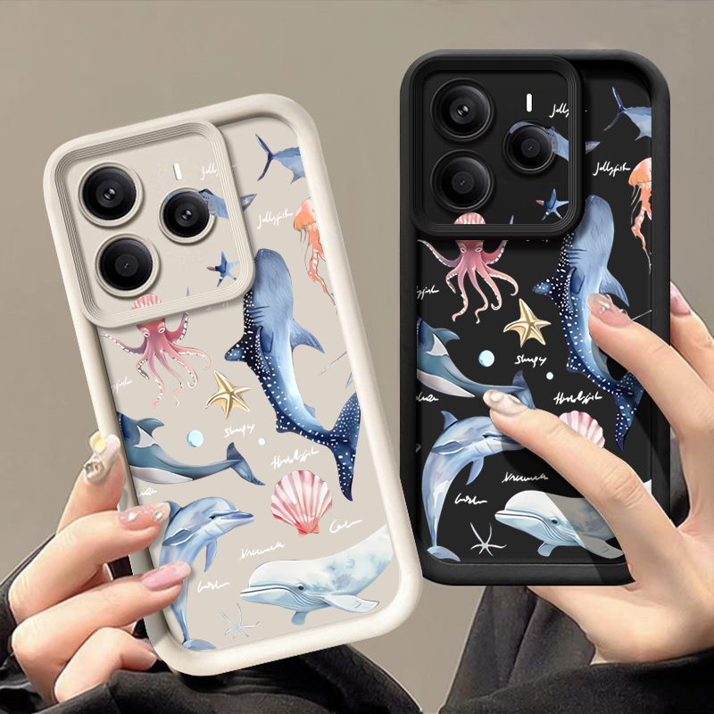 Schattig dolfijnprint zacht ho - Phone Cases Xiaomi 15 recensie en prijs