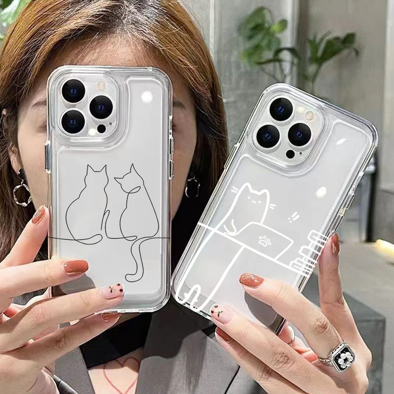 Schattige Line Cat Anti-drop T - Phone Cases Xiaomi 15 recensie en prijs