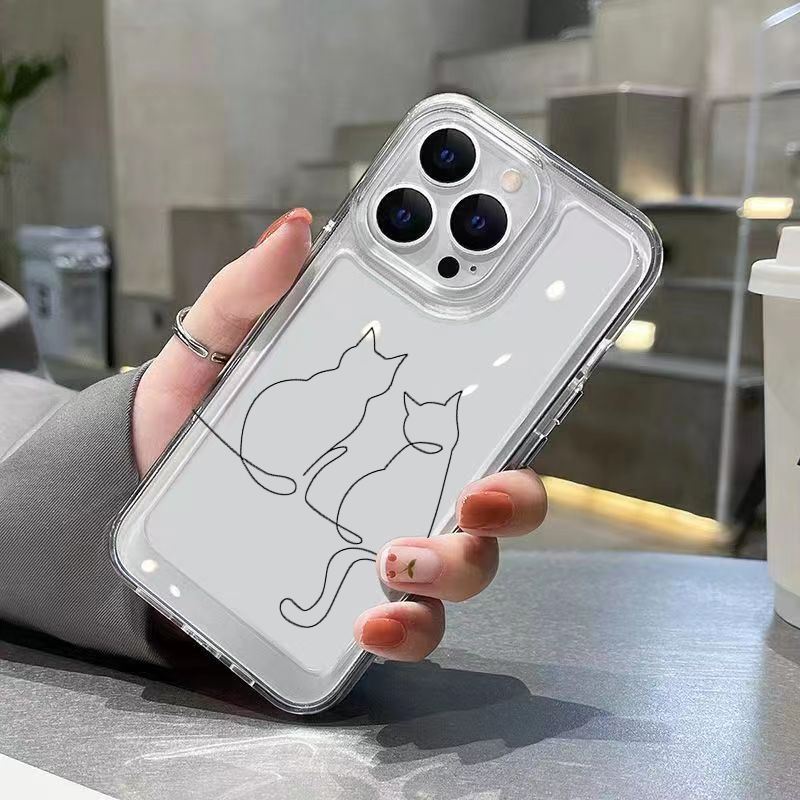Schattige Line Cat Anti-drop T - Phone Cases Xiaomi 15 recensie en prijs