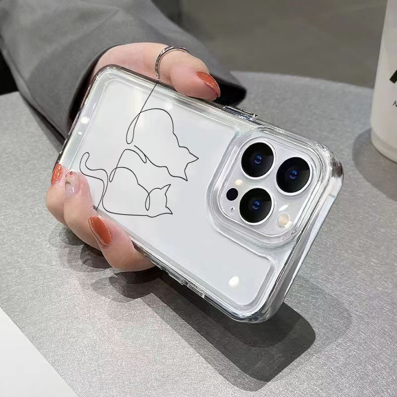 Schattige Line Cat Anti-drop T - Phone Cases Xiaomi 15 recensie en prijs