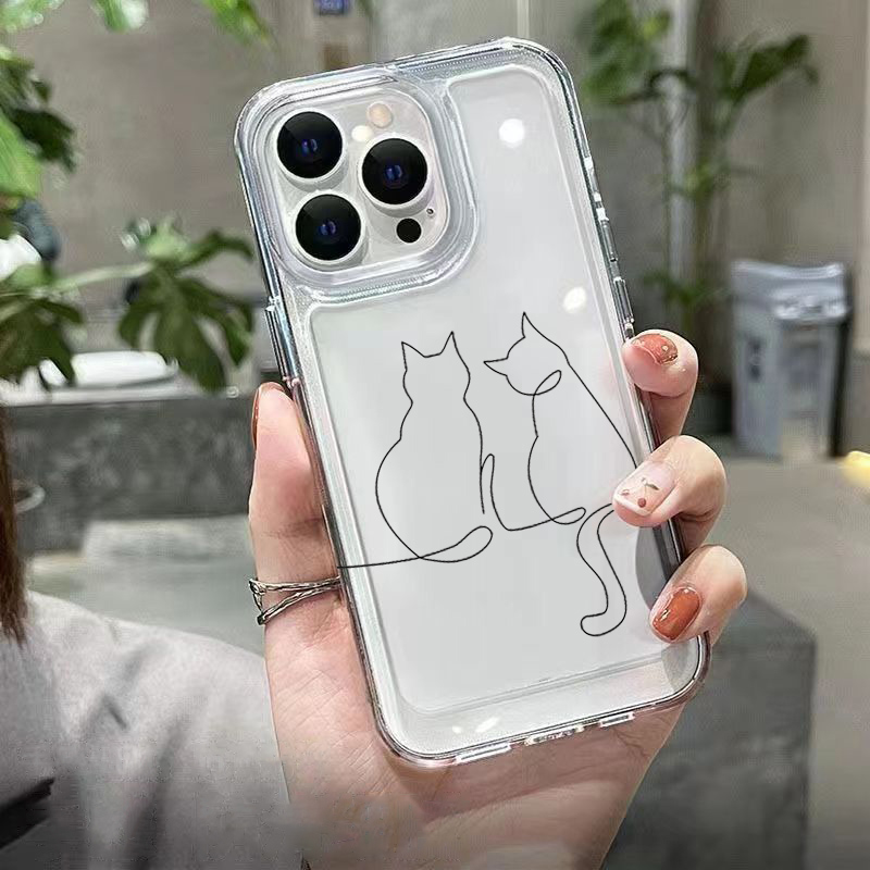 Schattige Line Cat Anti-drop T - Phone Cases Xiaomi 15 recensie en prijs