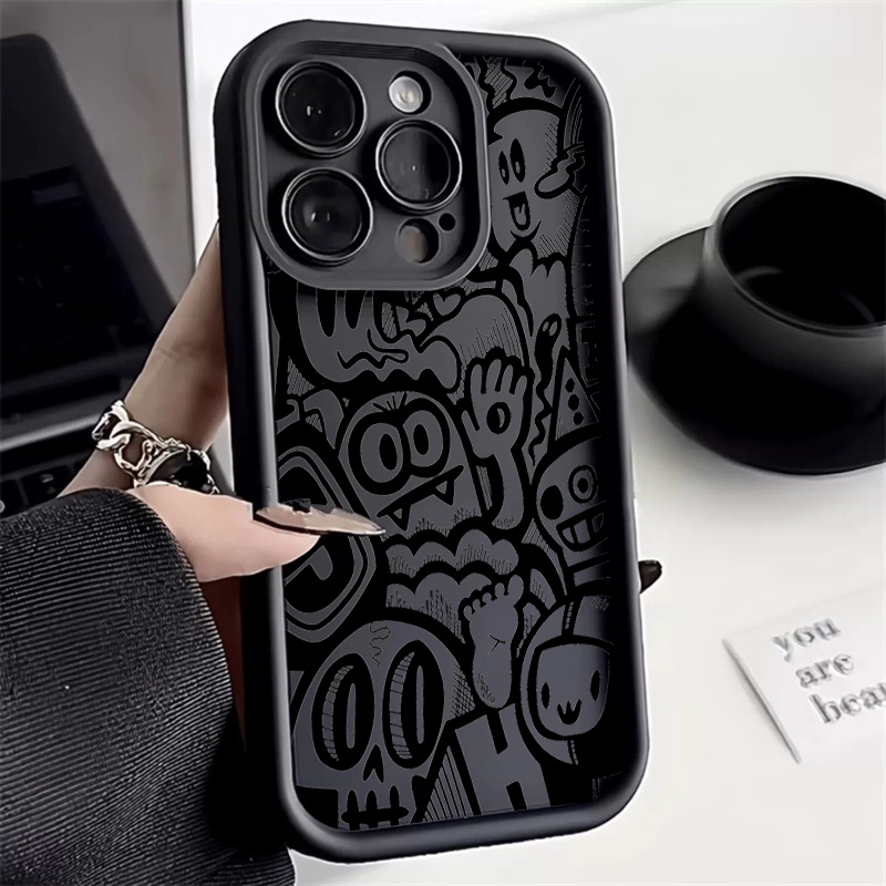 Zwarte Graffiti Telefoonhoesje - Phone Cases Xr Iphone recensie en prijs