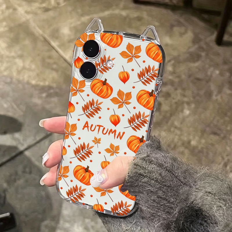 Herfstpompoen Vallende Bladere - Phone Cases For Iphone 16 recensie en prijs