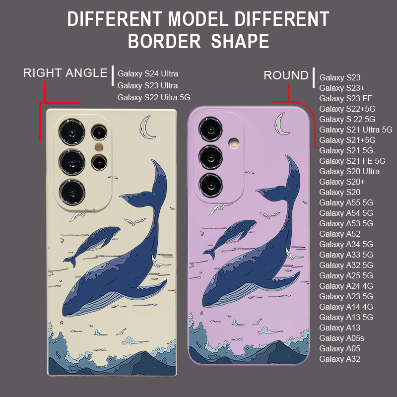 Whales telefoonhoesje voor Sam - Phone Cases Galaxy A16 5G recensie en prijs