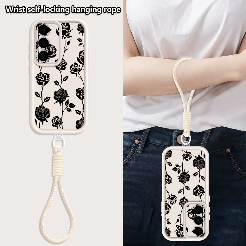 Bloemenpatroon Lanyard Telefoo - Phone Cases Galaxy A16 5G recensie en prijs